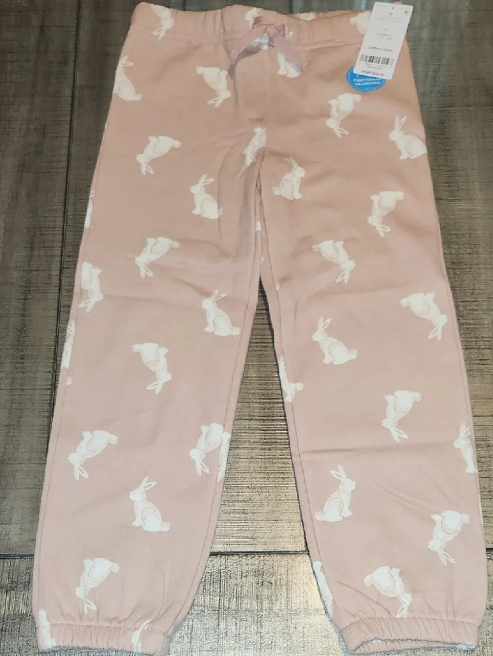 NWT Carter's Girls Pink Bunny Print Pajama Pants